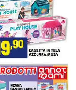 Casetta in tela Azzurra/Rosa