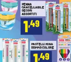 Penna cancellabile decori assortiti