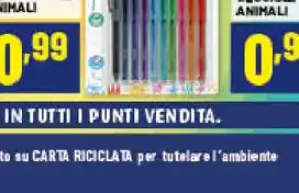 Penna a sfera decorazioni animali