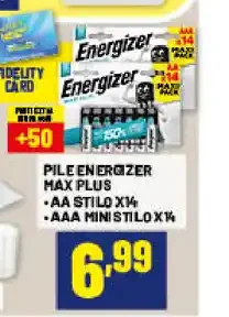 Pile Energizer Max Plus