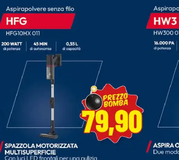 Aspirapolvere senza filo Hoover HFG