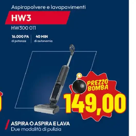 Aspirapolvere e lavapavimenti Hoover HW3