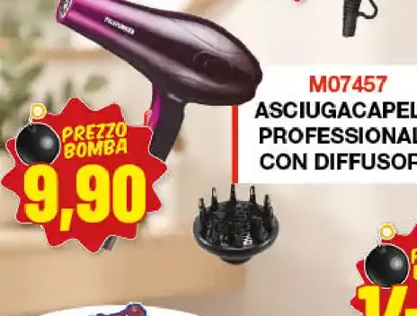 Asciugacapelli con diffusore Telefunken M07457