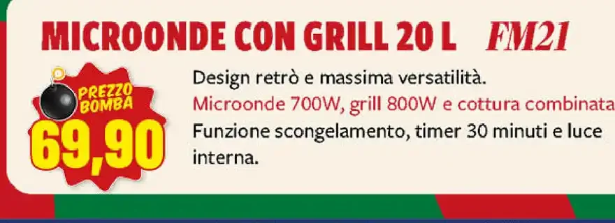 Microonde con grill Girmi FM21
