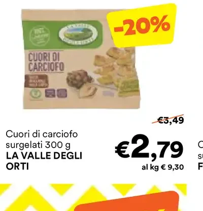 Cuori di carciofo surgelati