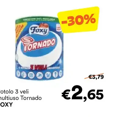 Rotolo 3 veli multiuso Tornado
