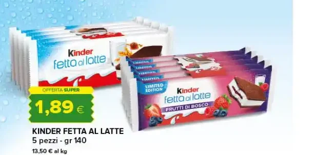 Kinder Fetta al Latte