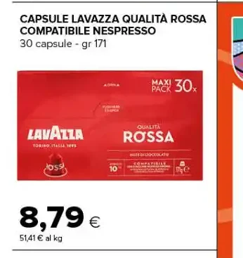 Capsule Lavazza Qualità Rossa compatibili Nespresso