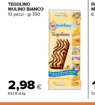 Tegolino Mulino Bianco