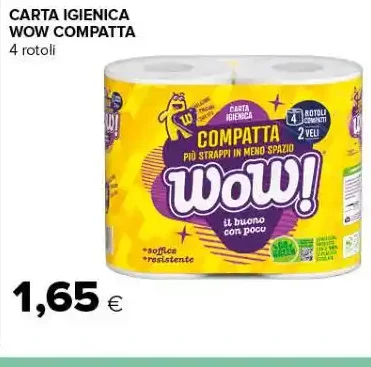 Carta igienica Wow Compatta