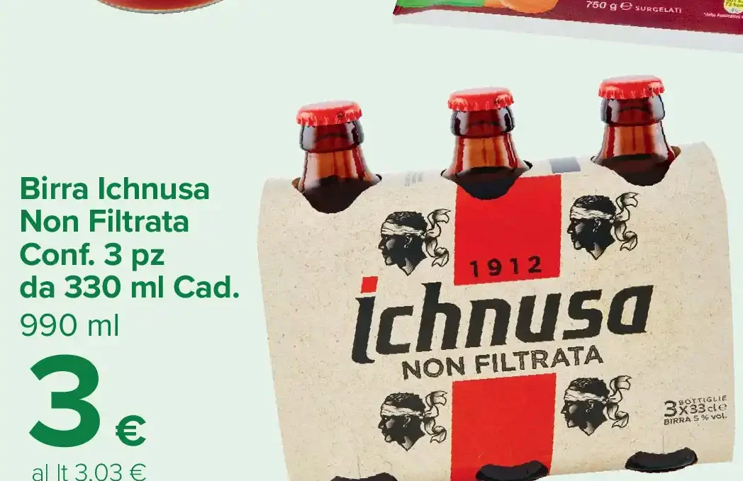 Birra Ichnusa Non Filtrata