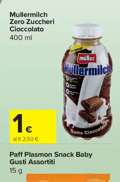 Müllermilch Zero Zuccheri Cioccolato