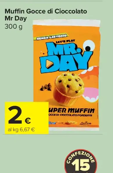 Muffin Gocce di Cioccolato Mr Day