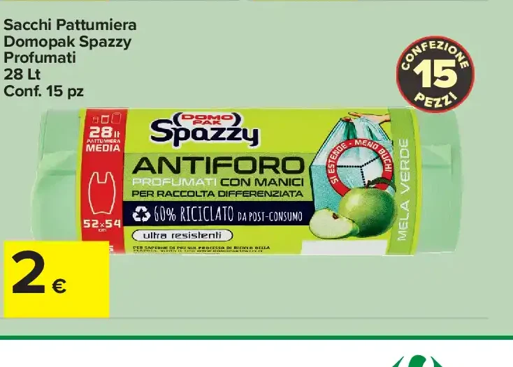 Sacchi Pattumiera Domopak Spazzy Profumati