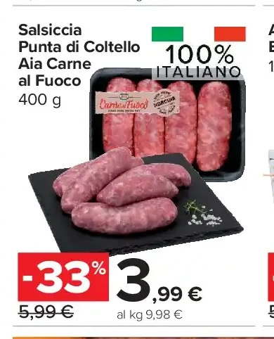 Salsiccia Punta di Coltello Aia Carne al Fuoco
