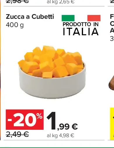 Zucca a Cubetti