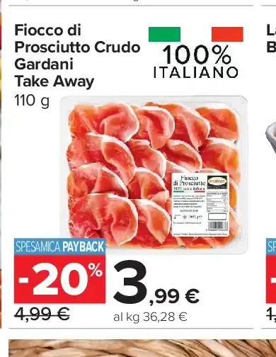 Fiocco di Prosciutto Crudo Gardani Take Away