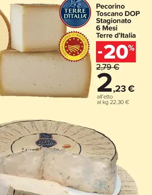Pecorino Toscano DOP Stagionato 6 Mesi