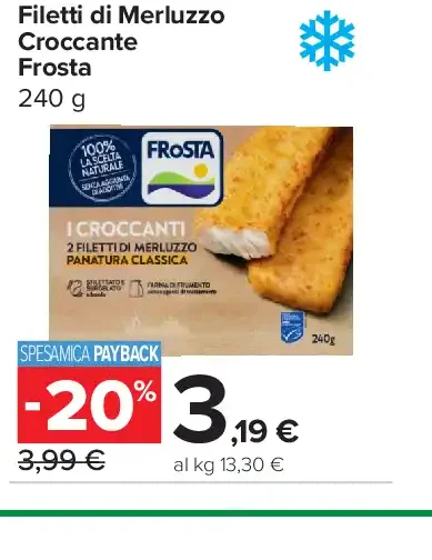 Filetti di Merluzzo Croccante Frosta