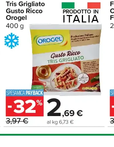 Tris Grigliato Gusto Ricco Orogel