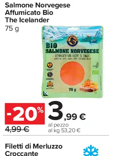 Salmone Norvegese Affumicato Bio The Icelandic