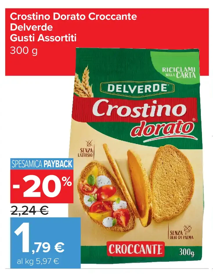 Crostino Dorato Croccante Delverde