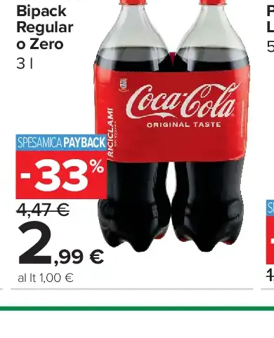 Coca-Cola Bipack Regular o Zero