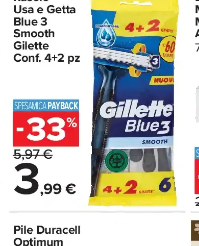 Rasoio usa e getta Gillette Blue 3