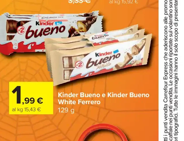 Kinder Bueno e Kinder Bueno White