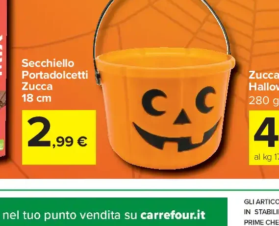 Secchiello portadolcetti zucca