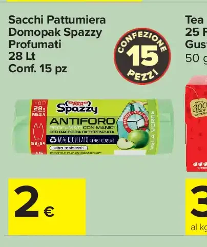Sacchi Pattumiera Domopak Spazzy Profumati