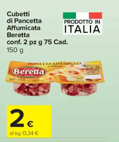 Cubetti di Pancetta Affumicata Beretta