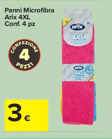 Panni Microfibra Arix 4XL