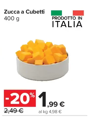 Zucca a Cubetti