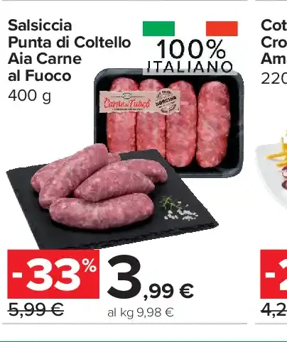Salsiccia Punta di Coltello Aia Carne al Fuoco