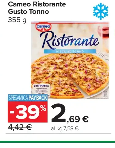 Pizza surgelata