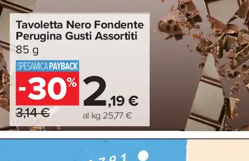 Tavoletta Nero Fondente Perugina Gusti Assortiti