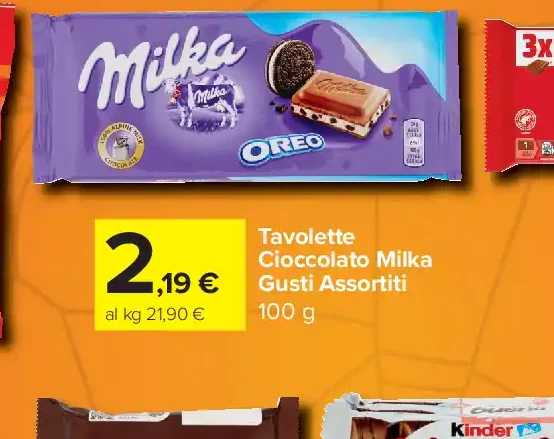 Tavolette Cioccolato Milka Gusti Assortiti
