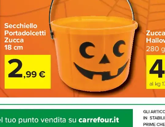 Secchiello portadolcetti zucca