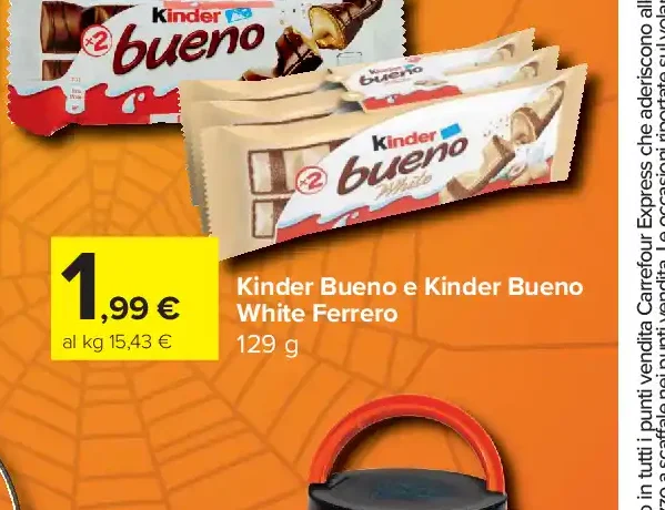 Kinder Bueno e Kinder Bueno White Ferrero