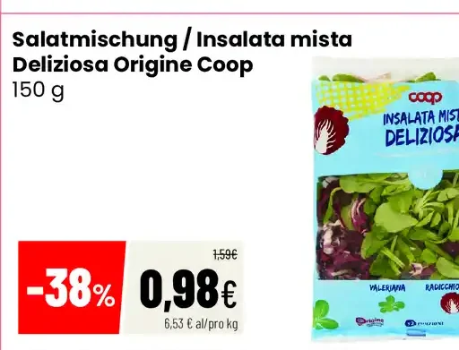 Insalata mista Deliziosa Origine Coop
