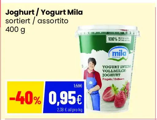Yogurt Mila assortito