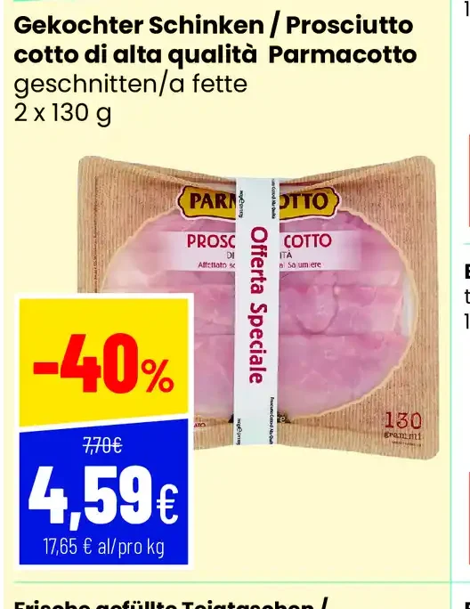 Prosciutto cotto Parmacotto