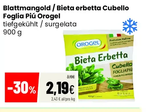 Bieta erbette Cubello Orogel