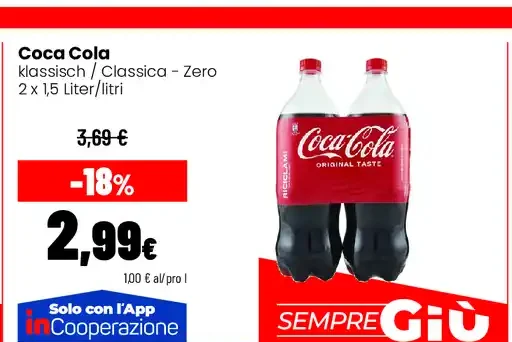 Coca-Cola classica o Zero