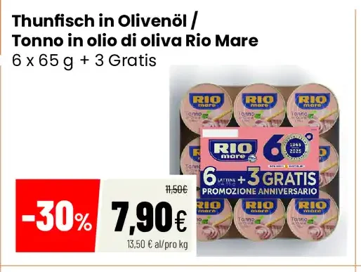 Tonno in olio di oliva Rio Mare