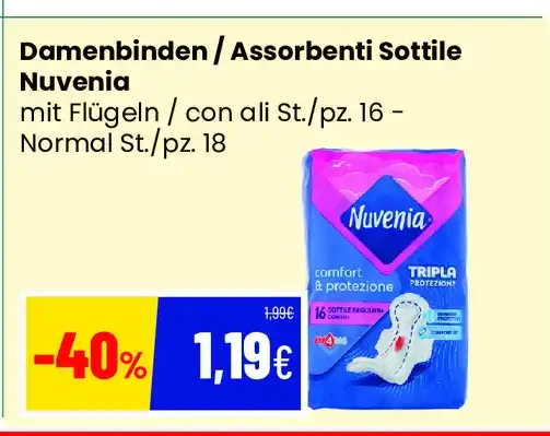 Assorbenti Sottile Nuvenia