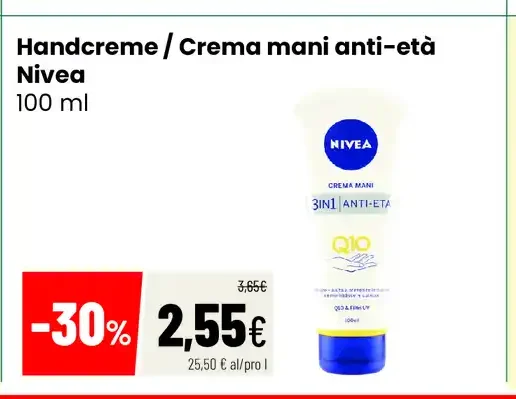 Crema mani anti-età Nivea