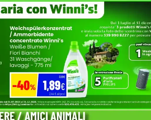 Ammorbidente concentrato Winni's