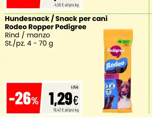 Snack per cani Rodeo Ropper Pedigree